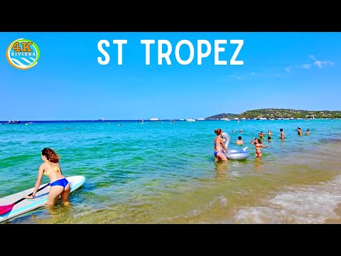 Beach Walk Saint Tropez 4K 💛 French Riviera 2022🧡