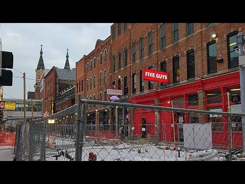 More Driving Downtown Detroit In January, 2026. U of M Center; Jail Demo; Broadway; Greektown.