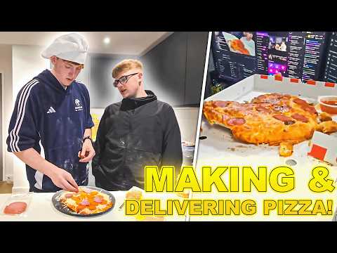 Ginge & Chazza Make And Deliver Pizza!