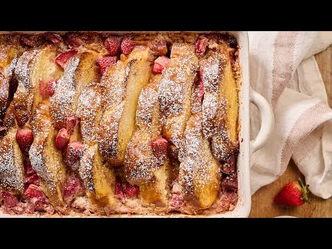 Strawberries and Cream French Toast Bake Recipe