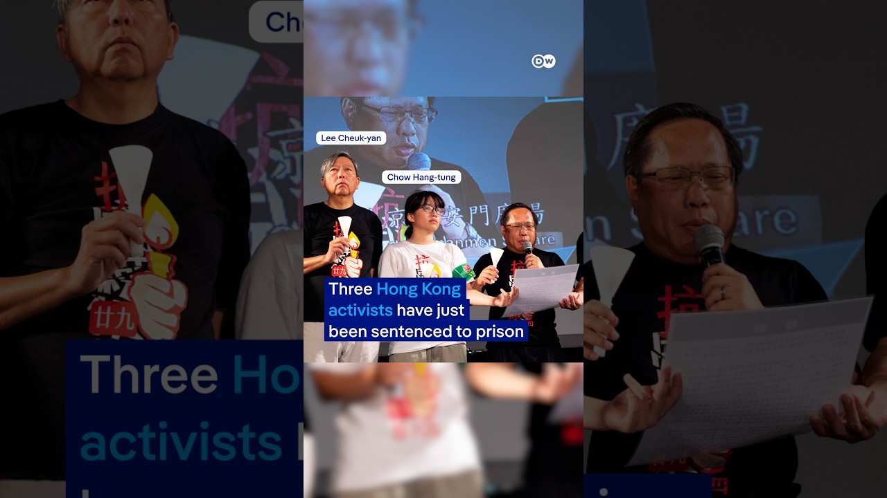 Hong Kong sentences three democracy activists to five to seven years in prison