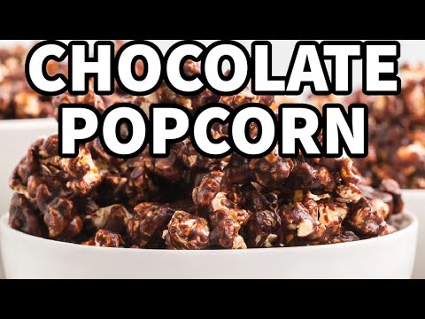 Part of a video titled Chocolate Popcorn Recipe – Easy & Addictive Snack! - YouTube