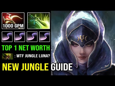 How to Jungle Like a Pro Luna in 7.32c with 1000 GPM Bad Lane Phase is Not a Problem Dota 2