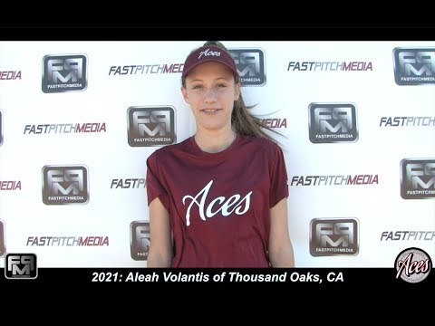 2021 Aleah Volantis Catcher Softball Skills Video - Aces