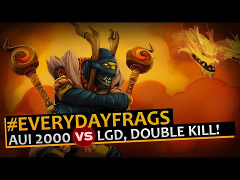 Aui 2000 (Shadow Shaman) vs LGD, DOUBLE KILL + AEGIS! #TI4