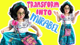 Disney Encanto DIY Mirabel Character Transformation! Costume, Makeup, and Crafts IRL