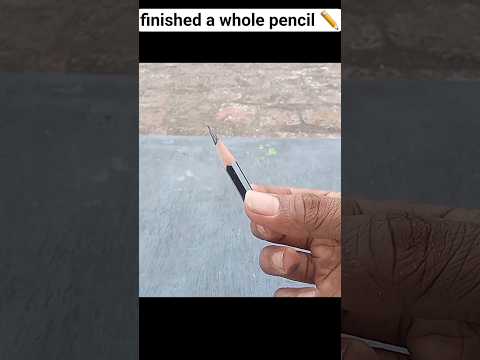 I Finished a Whole Pencil ✏️✏️ | #shorts #ytshorts #trending #youtubeshorts #pencil #finish