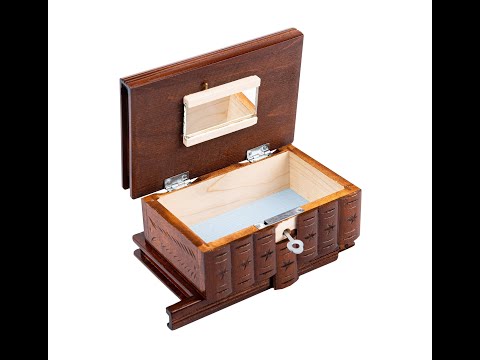 wooden puzzle box in 5 steps
