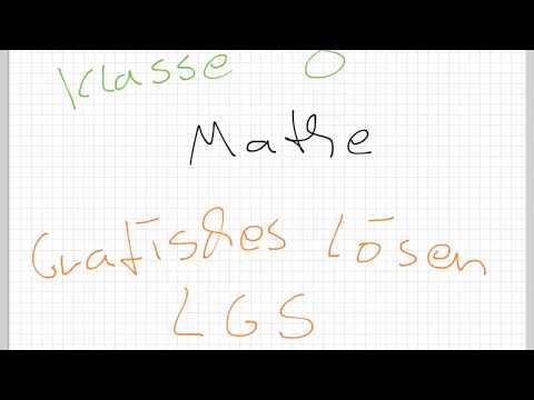 8. Klasse Grafisches Lösen LGS