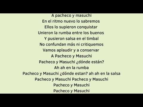 Pupi y charanga Pacheco y Masucci - Letra