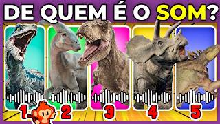 🦖 ADIVINHE O DINOSSAURO PELO SOM | Só 5% vai conseguir acertar todas #quiz #MacaQuiz 🐵