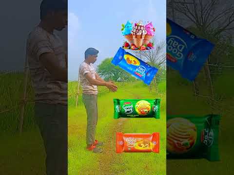Good day biscuit to icecream, Chawmin, cake & cadbury - food names funny vfx video #vfx