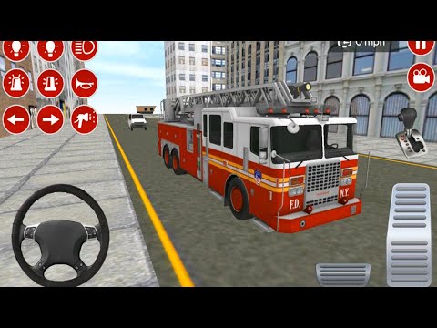 Real Fire Truck Driving Simulator - Fire Fighting #2 - Android Gameplay