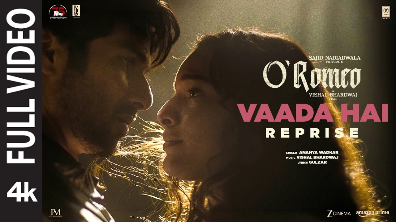 O'Romeo: Vaada Hai (Reprise) (Full Video) | Shahid K | Triptii D,Vikrant M| Vishal B| Gulzar| Ananya