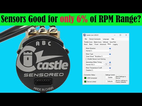 How Sensorless Mode Takes Over: Sensored vs Sensorless RPM Range in an ESC