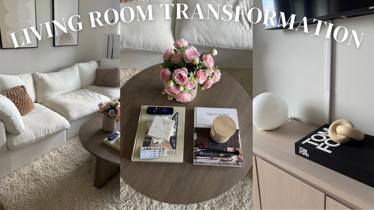 EXTREME LIVING ROOM TRANSFORMATION | Cozy & Modern | TayyLiz