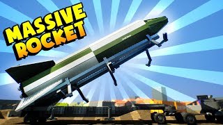 MASSIVE POWERFUL ROCKET TAKES DOWN LEGO CITY! (Brick Rigs)