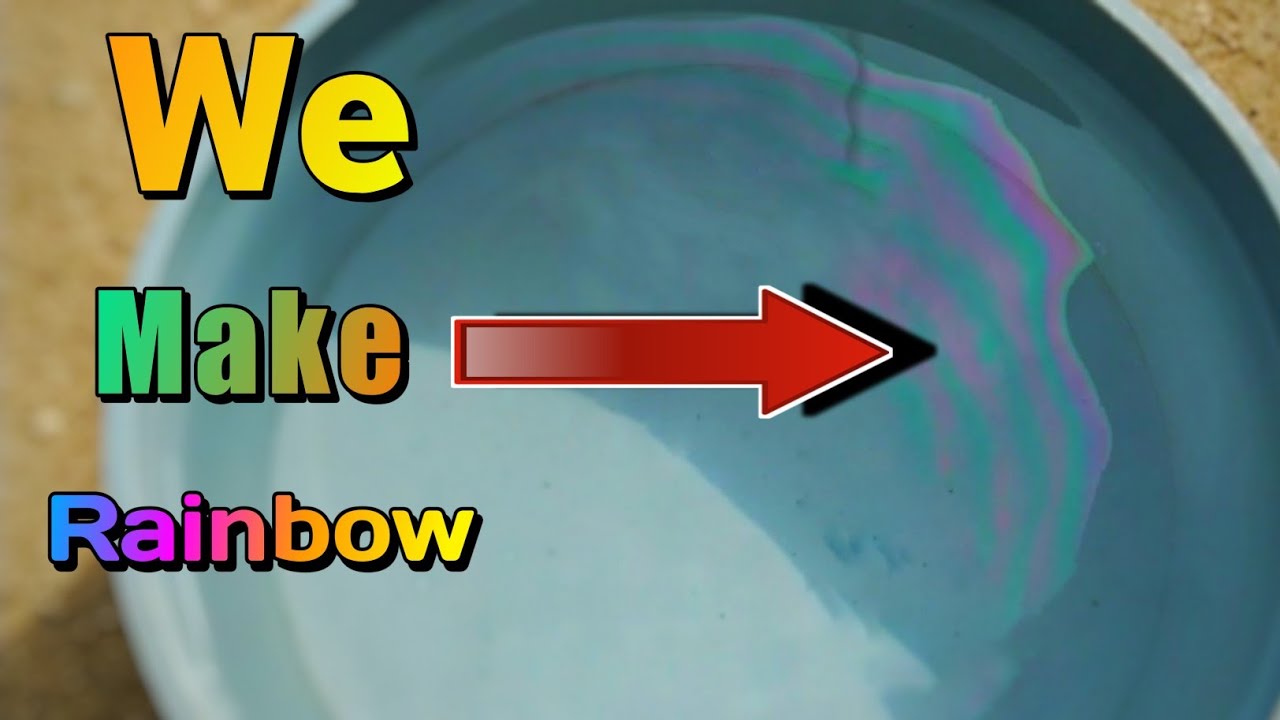 We Make Rainbow At Home | Easy Science Trick | #shorts