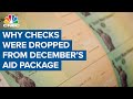 Why 1 200 stimulus checks were dropped