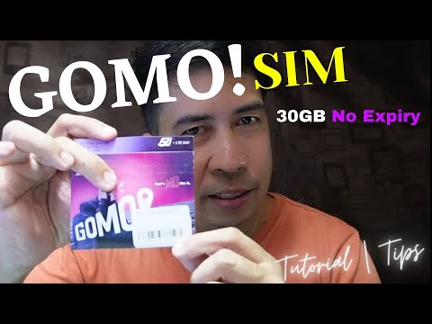 GOMO SIM 30GB No Expiry  Tutorial | Review ( Filipino/Tagalog )