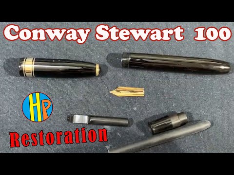 Conway STEWART 100 Fountain Pen Restoration  - How to disassemble and repair a fountain pen