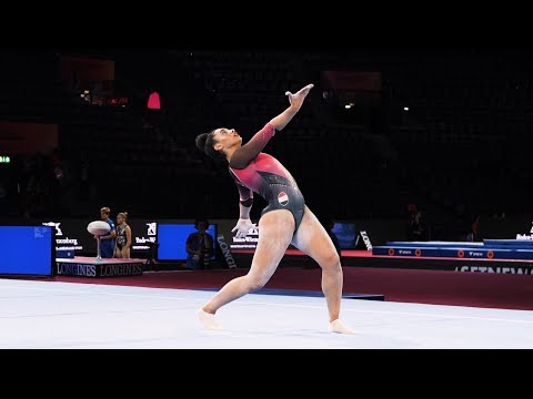 Mandy Mohamed (EGY) FX - 2019 World Championships - Podium Training