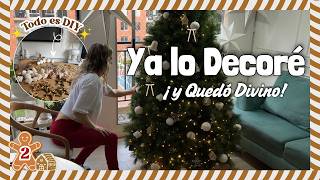 🎄🎀 2—No lo puedo creer: ¡Así Quedó EL ÁRBOL! ✨ Y con moños virales incluidos PASO A PASO fácil