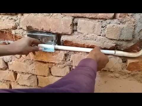 Electrical wall wiring for foot light