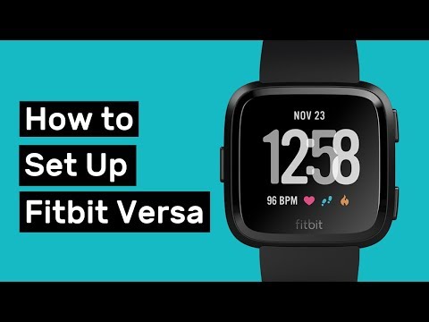 fitbit versa smartwatch setup video