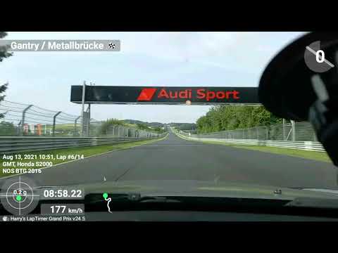 13/08/2021 - Nürburgring Nordschleife - Honda S2000 - 8:58.52 BTG