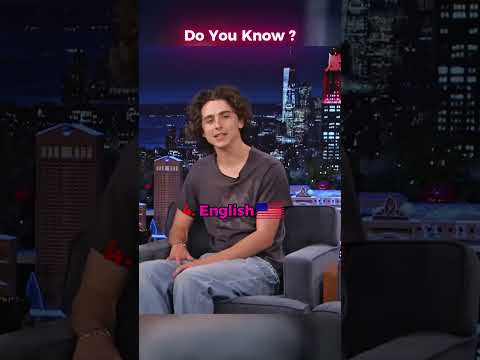 How Many Languages Does Timothée Chalamet Speak? 🌍✨#funny