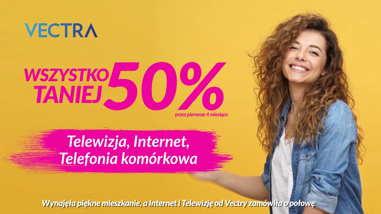 Wszystko 50% taniej - Internet i TV na nowe mieszkanie!
