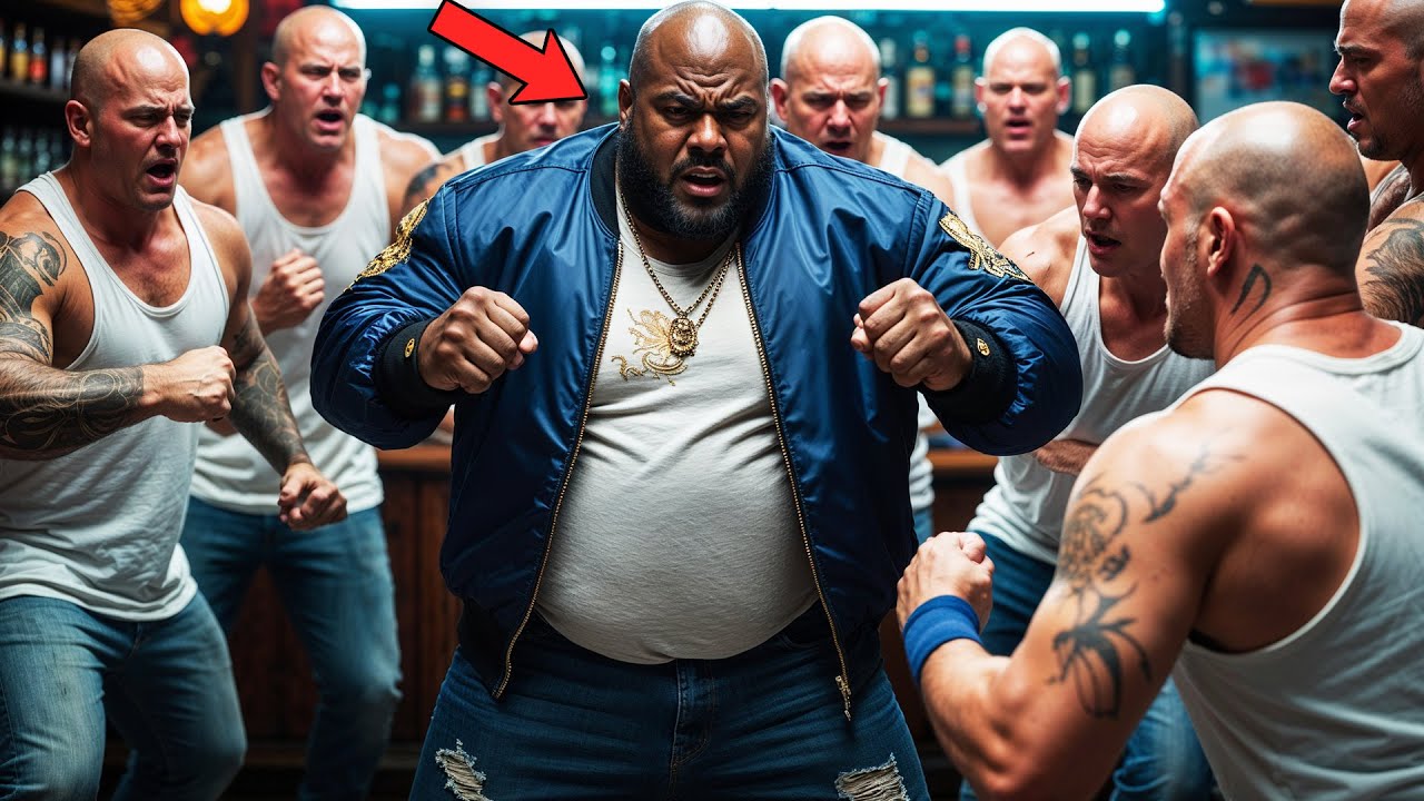 Fat Black Man Is Attacked By Racist Gang, Unaware He Is A Retired MMA Champion