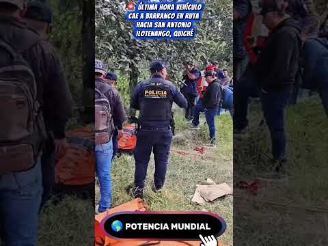 ​🚨 ÚLTIMA HORA | Vehículo cae a barranco en ruta a San Antonio Ilotenango: reportan dos heridos