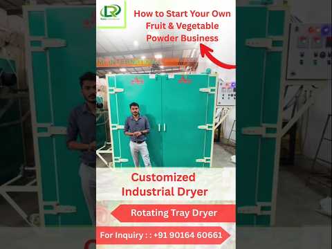 Rotating Customized Tray Dryer video thumbnail