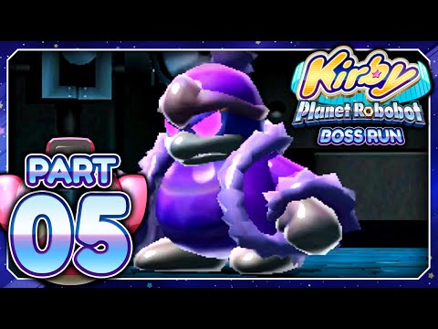 Kirby: Planet Robobot English Boss Run - World 5 - Rhythm Route Boss: Dedede Clone