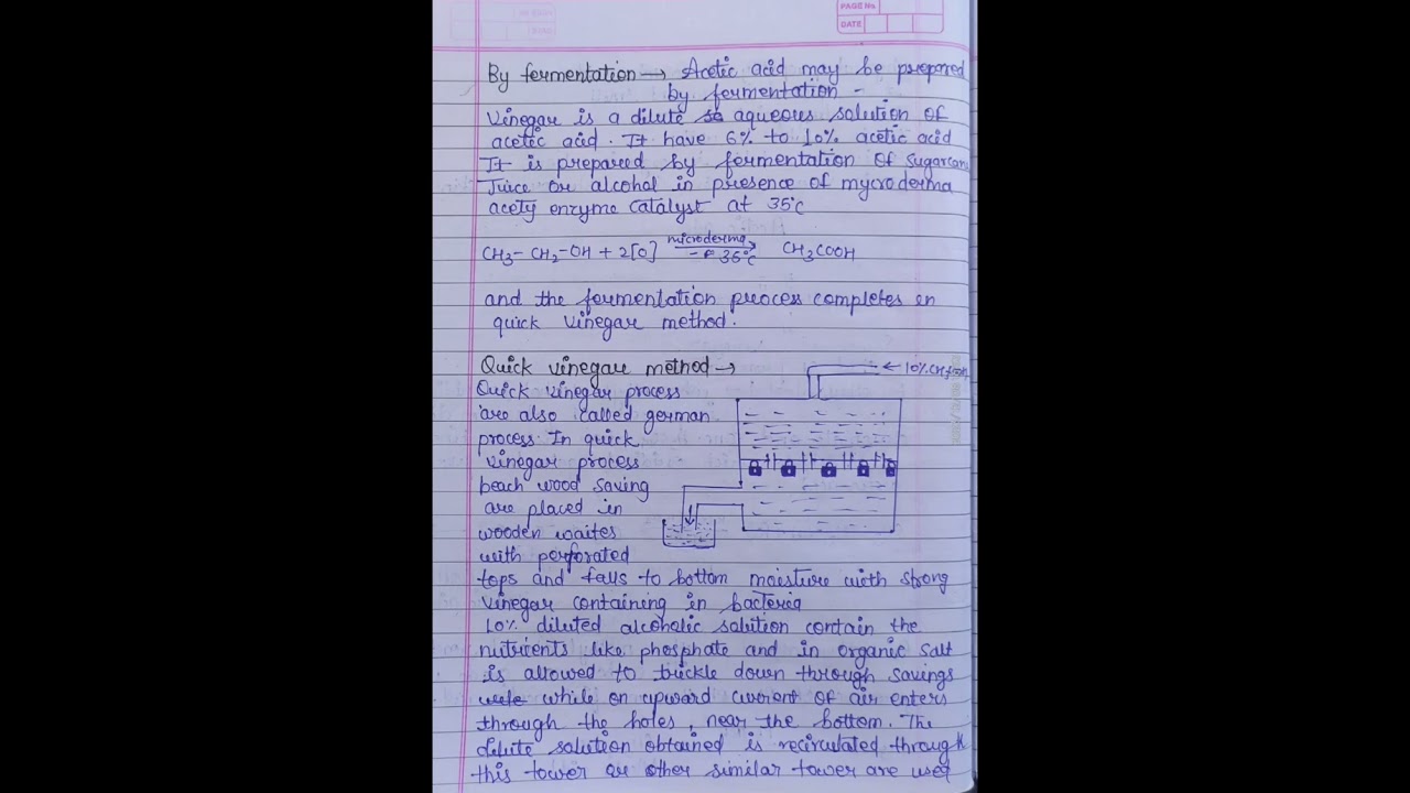 formic acid , acetic acid class 12 chemistry notes #viral @studyforliving29