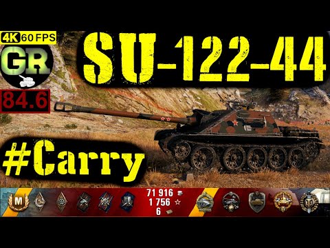 85_World of Tanks SU-122-44 WoT Replay - 8 Kills 4K DMG(Patch 1.4.0)