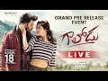 LIVE Gaalodu Pre Release Event Sudigali Sudheer Genha Sippy TEJAVLOGSMASTI