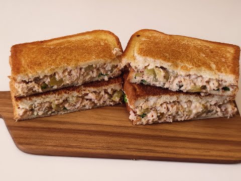 Tuna melt-spinach sandwich recipe | Crazy delicious
