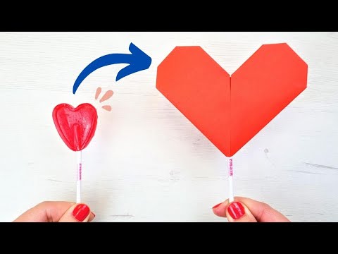 5 corazones de papel originales y fáciles de hacer