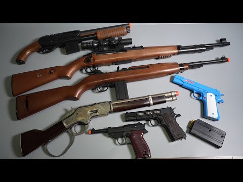 REALISTIC TOY GUNS - WW2 Toy Guns - Airsoft Gun - Kar98K - M1 Carbine -M1911-P38- Shotgun-Winchester