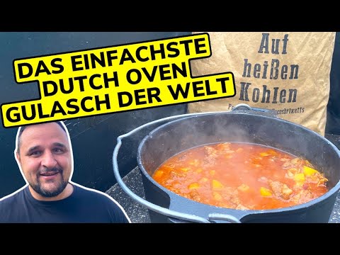 A POT full of happiness: FARMERS' GOULASH from the DUTCH OVEN --- Klaus grills