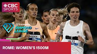 Women's 1500m won with a season's best at Diamond League event in Rome