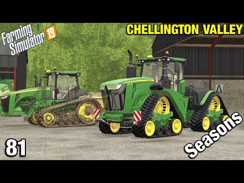 JOHN DEERE 9RX Chellington Valley Timelapse - FS19 Ep 81