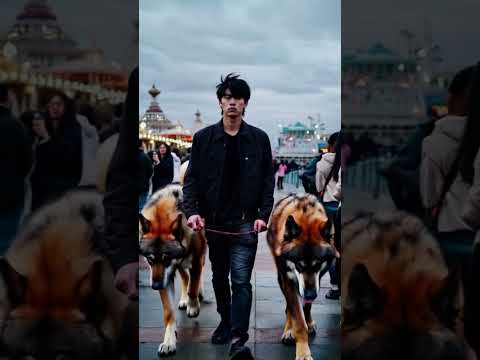 My Direwolves loved the pier and learned to be around people 🐺🥰🐺 #direwolves #wolf #wolves #pets