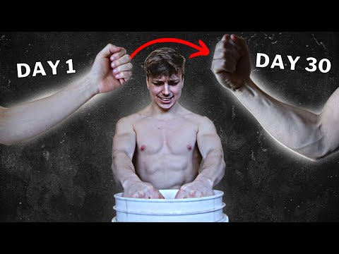 I Tried Rice Bucket Training Every Day for 30 Days | Insane Forearm Growth