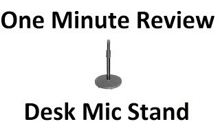 Video thumbnail for On Stage DS7200B Desk Microphone Stand - One Minute Review by TimmyTechTV