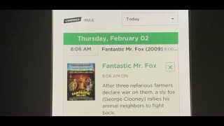 Wes Anderson’s “Fantastic Mr Fox” on Cinemax