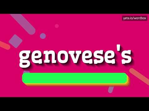 GENOVESE'S - HOW TO PRONOUNCE IT!?